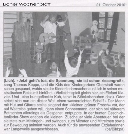 Kinderkonzert Kindergarten
