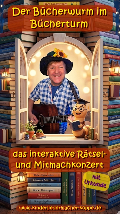 der bücherwurm im bücherturm thomas koppe